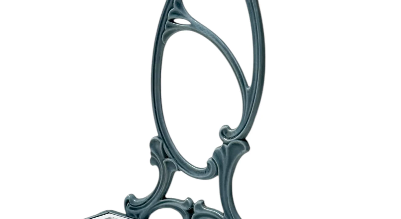 Art Nouveau Enameled Iron Umbrella Stand, 1900s